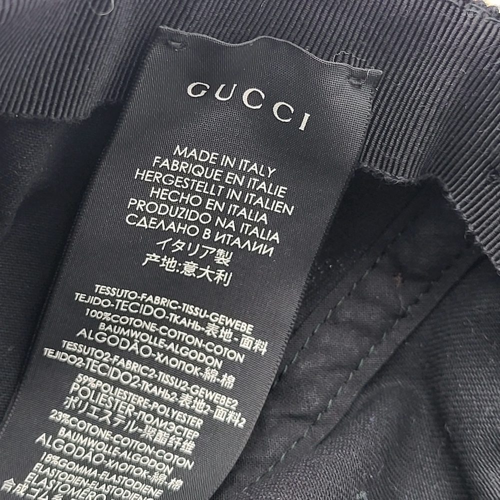 Gucci Gabardine GUCCI Headband Cap Black Size M(58) Authentic - Picture 9 of 12